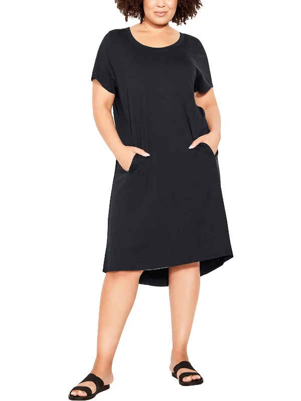 Womens Knit Cotton T-Shirt Dress