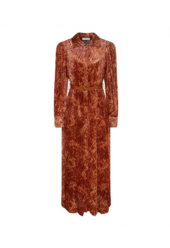 Thalia Dress In Sienna