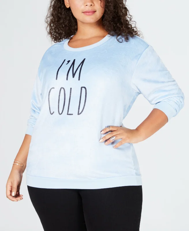 Love Tribe Plus Size Im Cold Sweatshirt