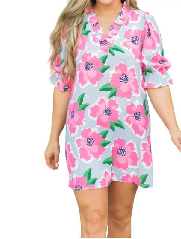 Julie Dress In Sea Flower