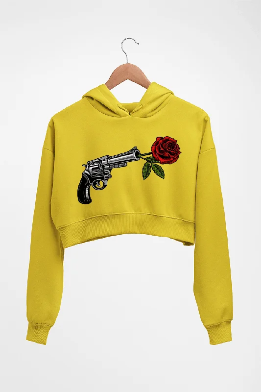 Guns N' Roses Crop HOODIE FOR WOMEN