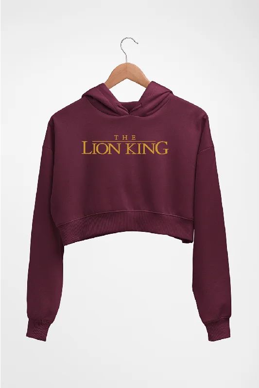 The loin king Crop HOODIE FOR WOMEN