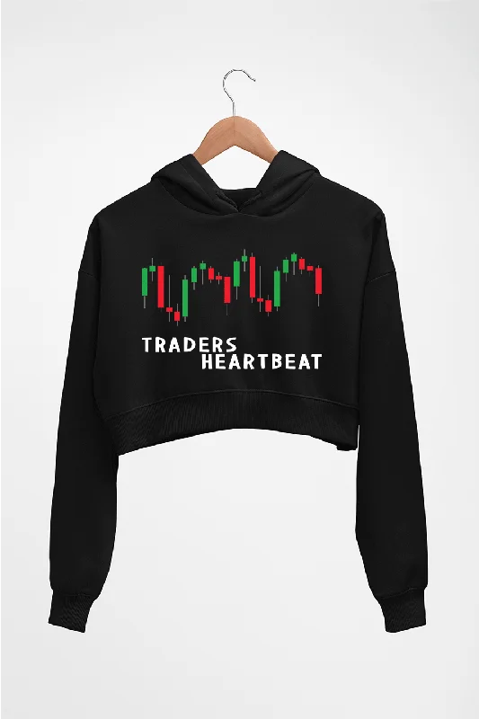 Trader Share Market Crop HOODIE FOR WOMEN