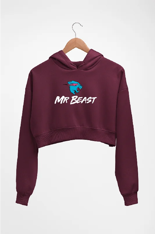 mrbeast Crop HOODIE FOR WOMEN