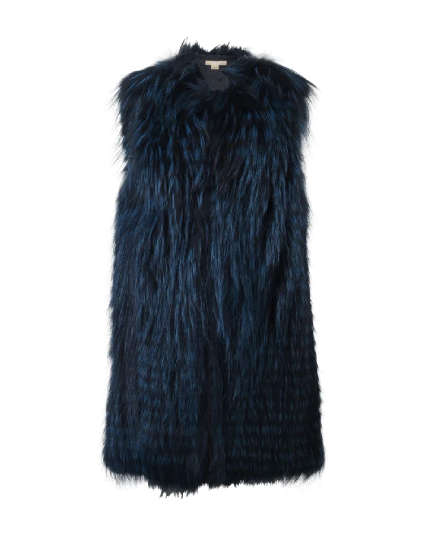 Peacock Fox Fur Vest