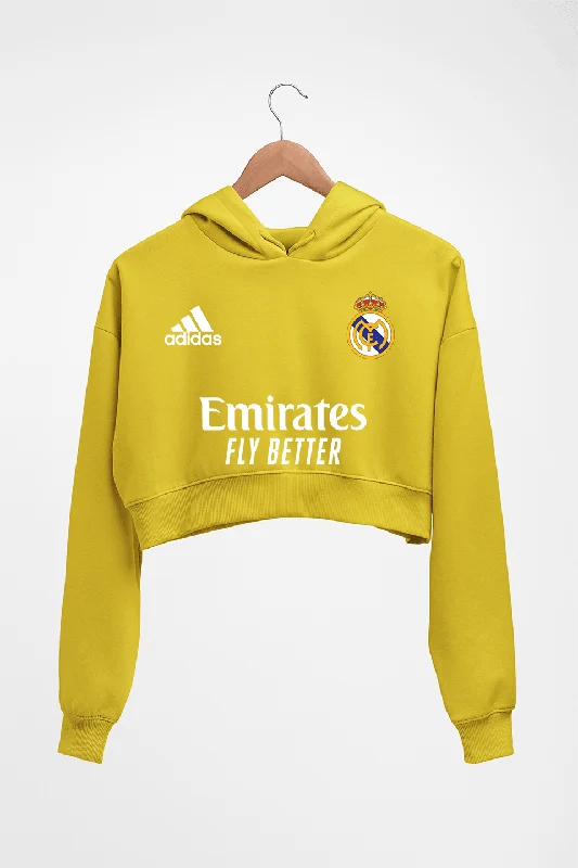 Real Madrid 2021-22 Crop HOODIE FOR WOMEN