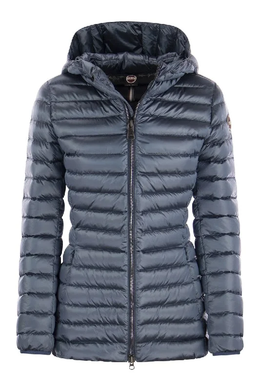 FRIENDLY - Medium-length glossy down jacket