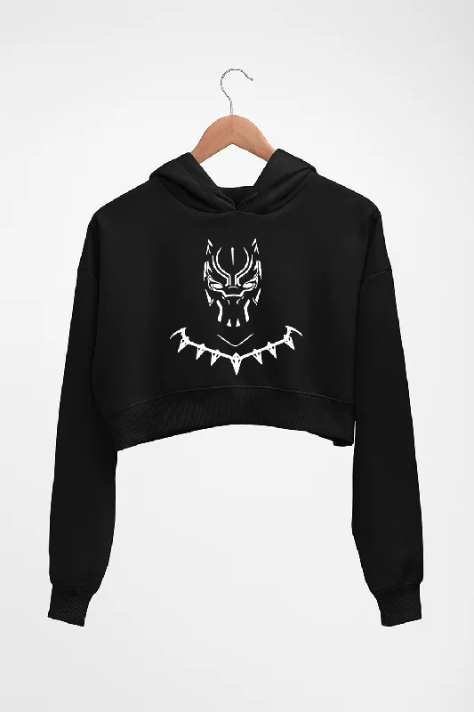 Black Panther Superhero Crop HOODIE FOR WOMEN