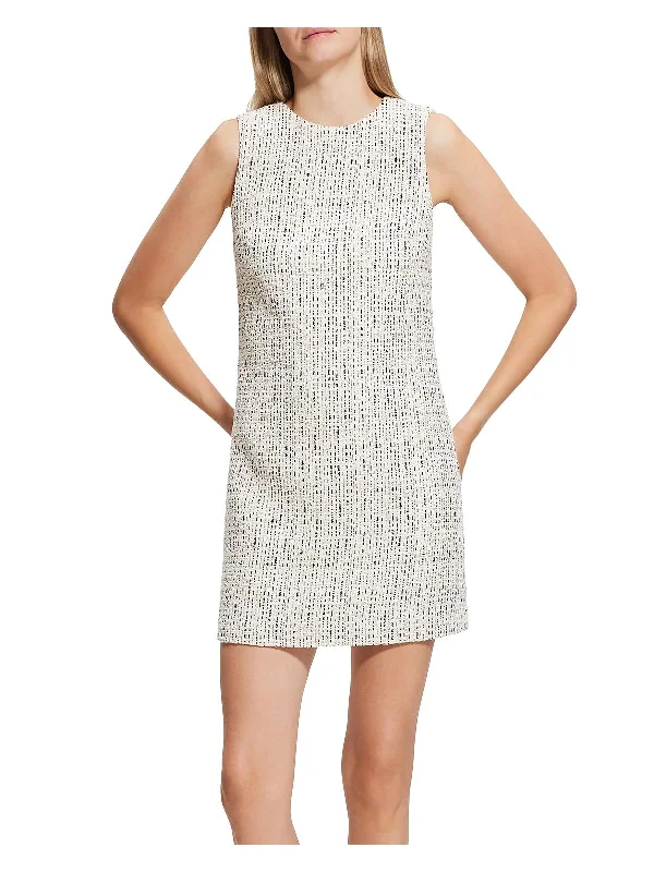 Dr. Hatch Womens Textured Tweed Shift Dress