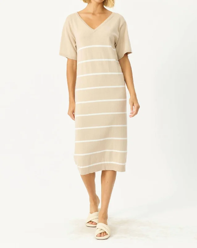 Melina Dress In Grain Combo