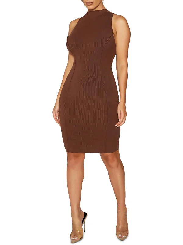 Womens Ribbed Tight Bodycon Dress