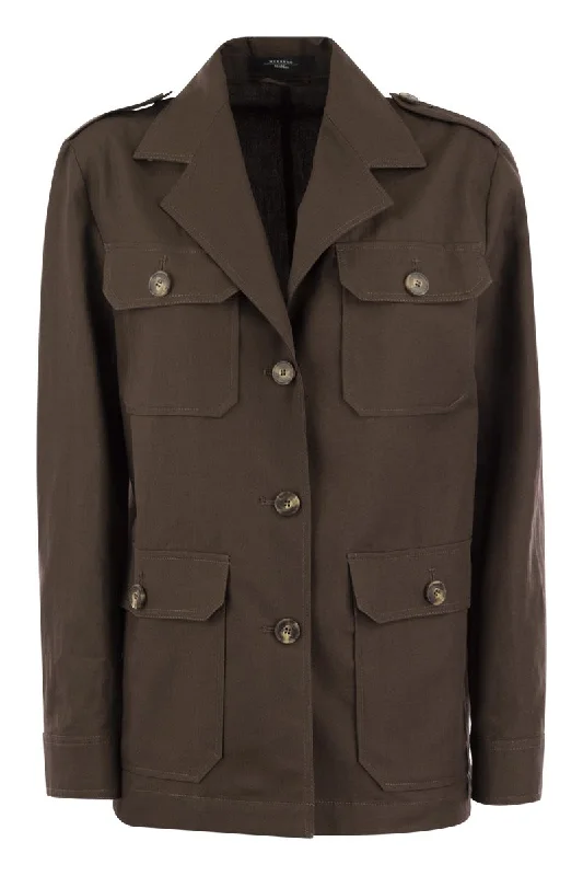 BACCA - Cotton and linen safari jacket