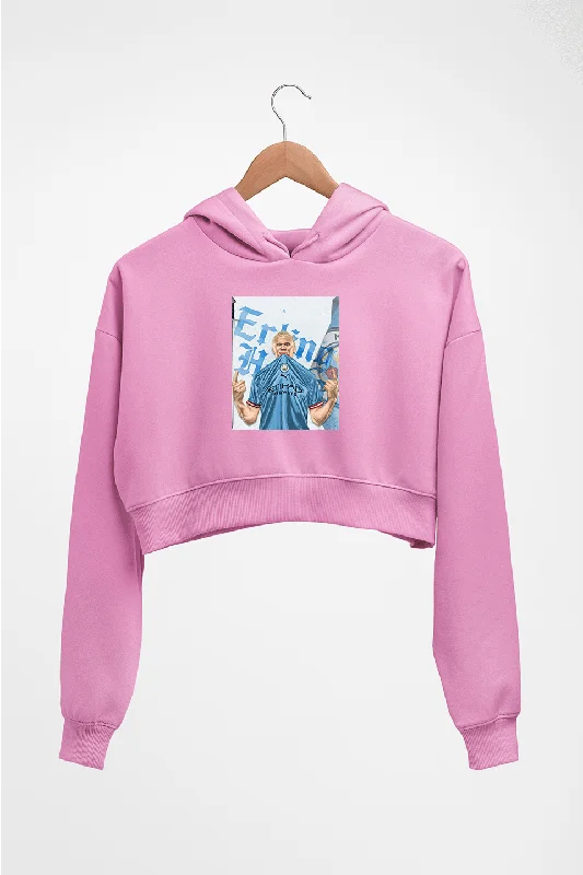 erling haaland Crop HOODIE FOR WOMEN